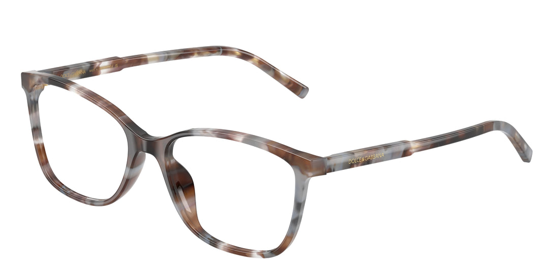 Prescription glasses dolce & gabbana dg3424 3445 havana rectangular femenino size 54mm - Main view