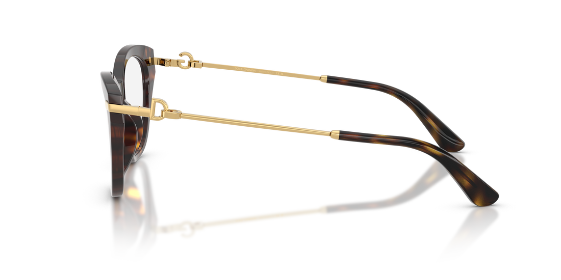 Brillen dolce & gabbana dg3428 502 havana butterfly femenina größe 51mm - Detailansicht