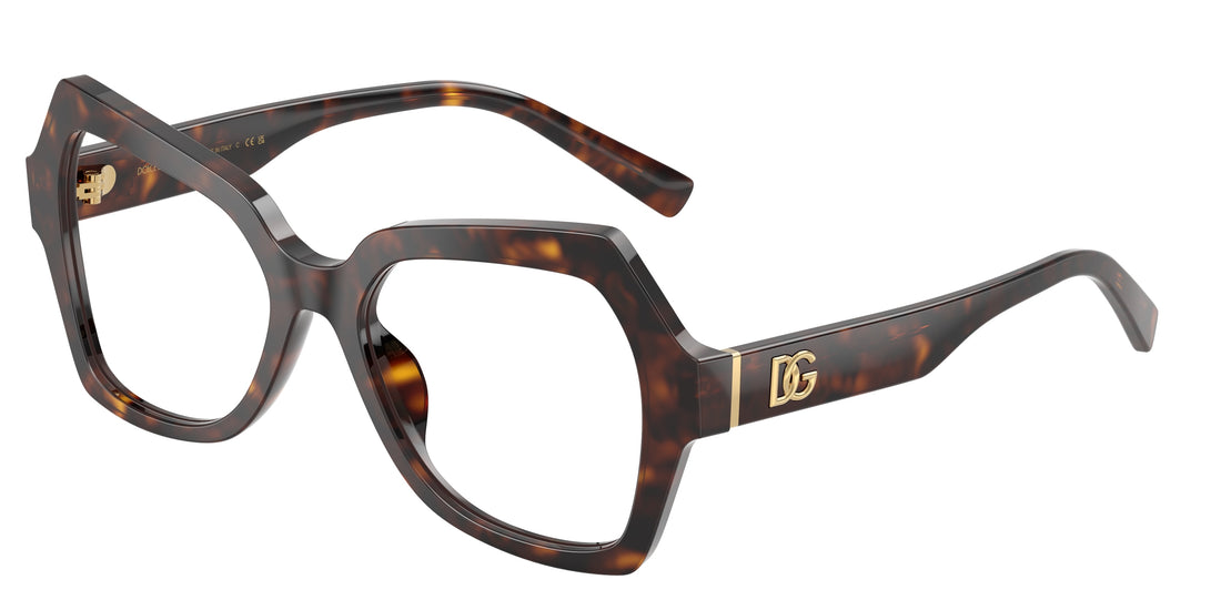Gafas graduadas dolce & gabbana dg3429 502 havana butterfly femenino talla 52mm - Vista principal