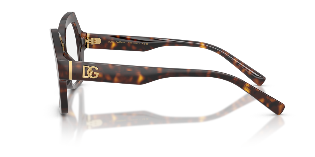 Gafas graduadas dolce & gabbana dg3429 502 havana butterfly femenino talla 54mm - Vista de detalle