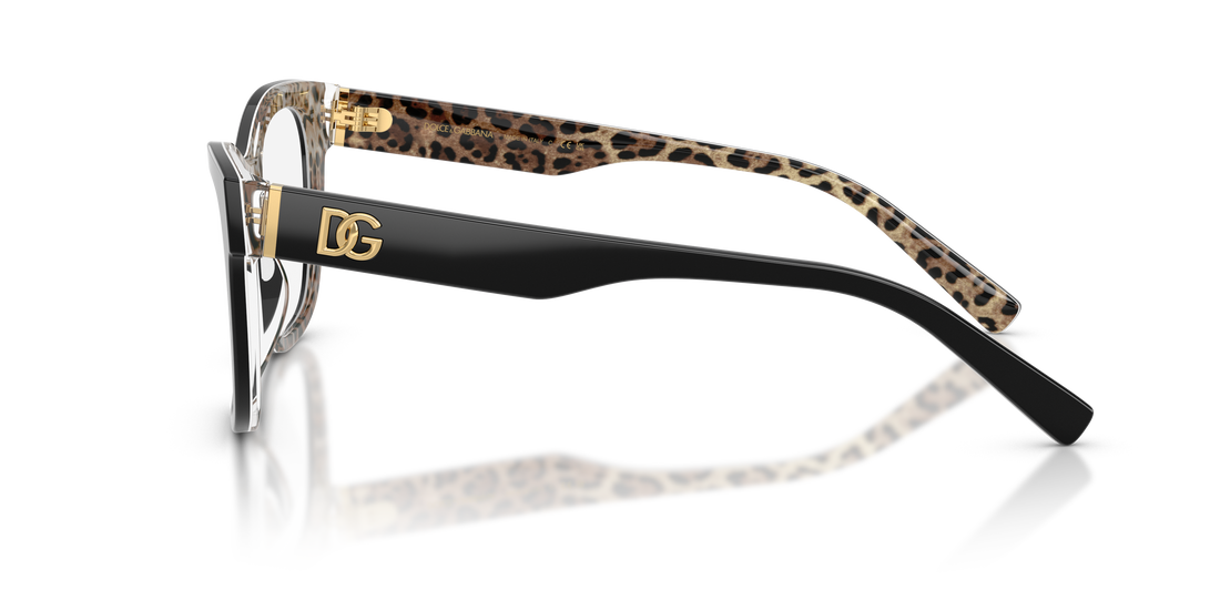 Gafas graduadas dolce & gabbana dg3430 3299 negro square femenino talla 55mm - Vista de detalle