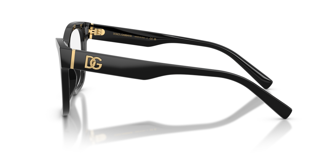 Gafas graduadas dolce & gabbana dg3430 501 negro square femenino talla 53mm - Vista de detalle