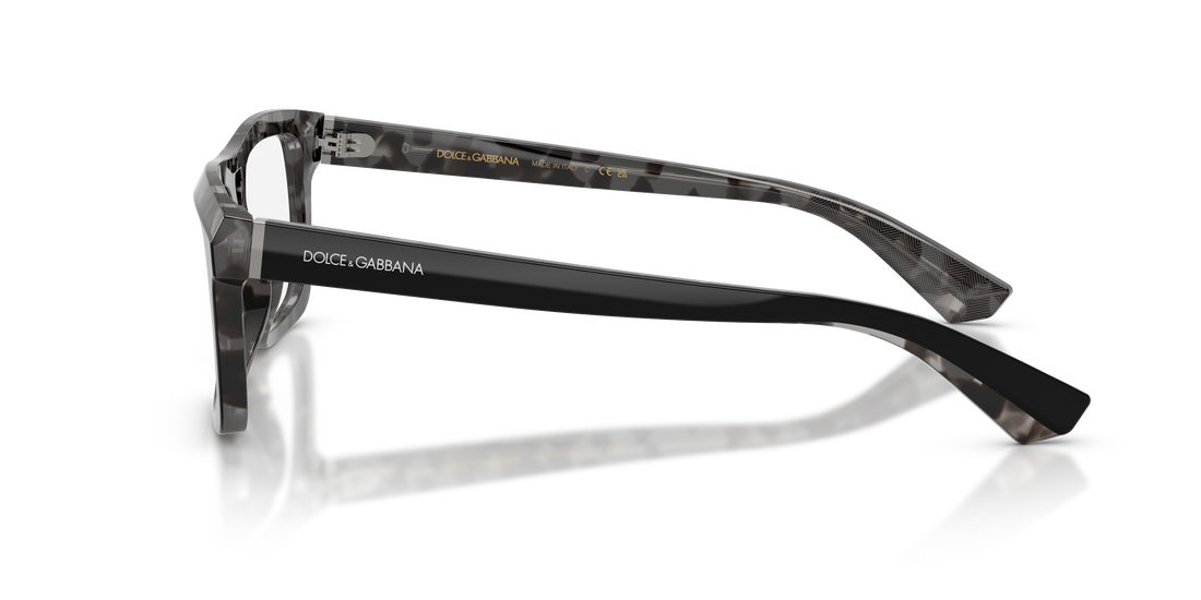 Gafas graduadas dolce & gabbana dg3431 3403 negro rectangular masculino talla 56mm - Vista de detalle
