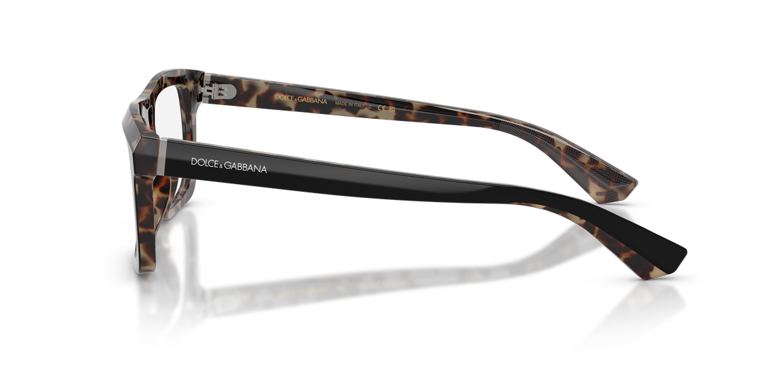 Prescription glasses dolce & gabbana dg3431 3417 negro rectangular masculino size 56mm - Detailed view