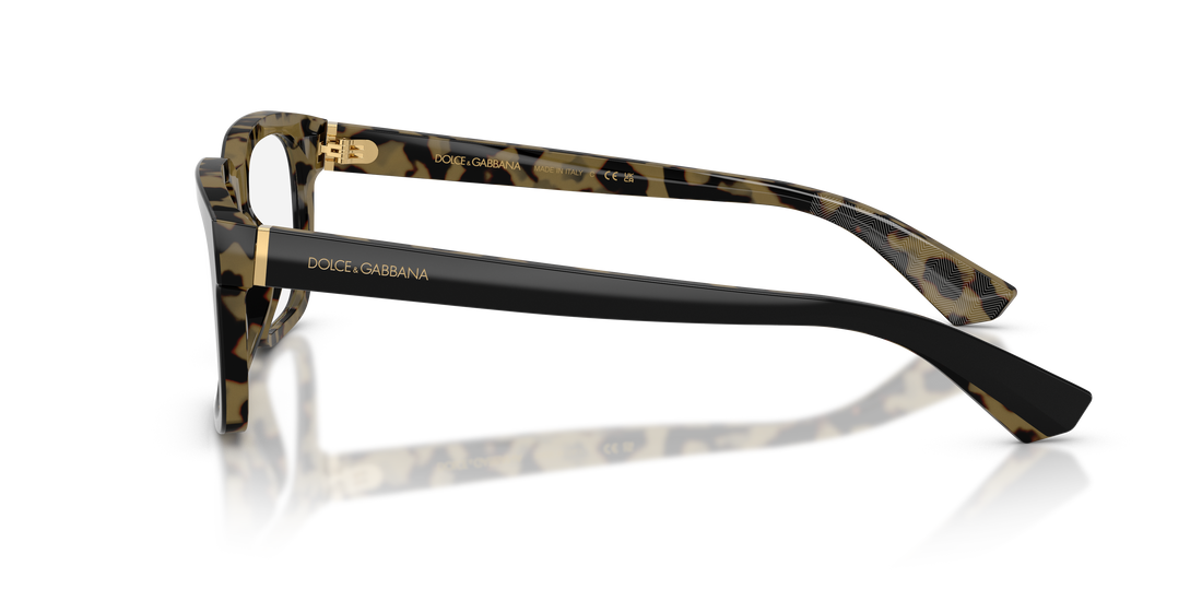 Prescription glasses dolce & gabbana dg3432 3404 negro rectangular masculino size 56mm - Detailed view