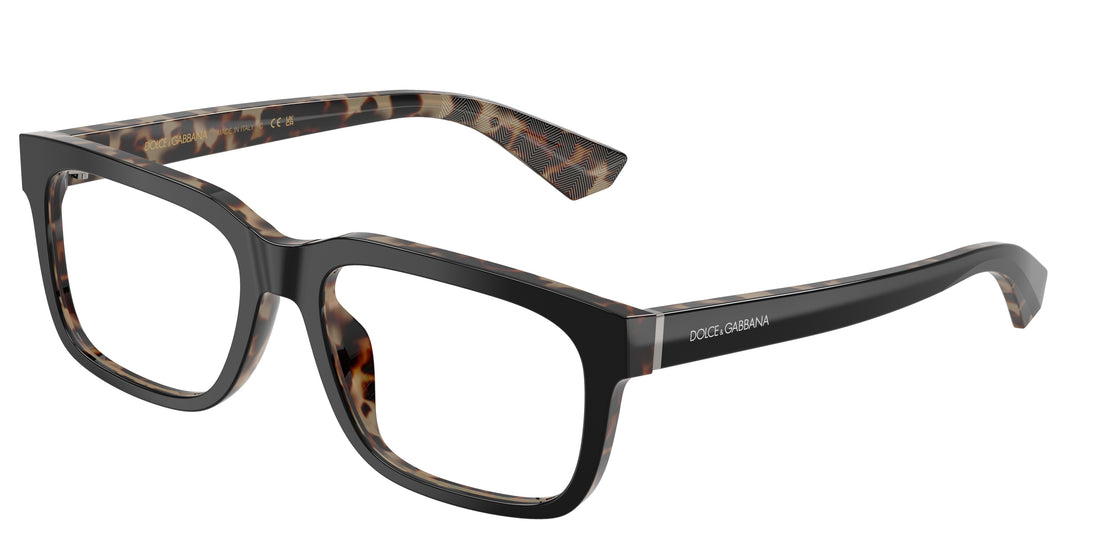 Gafas graduadas dolce & gabbana dg3432 3417 negro rectangular masculino talla 56mm - Vista principal