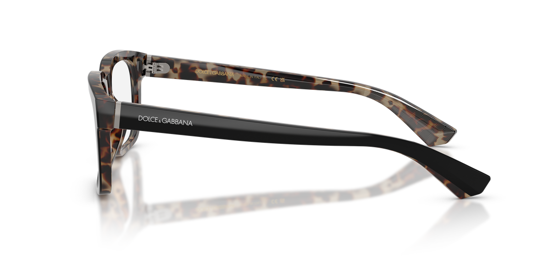 Prescription glasses dolce & gabbana dg3432 3417 negro rectangular masculino size 54mm - Detailed view