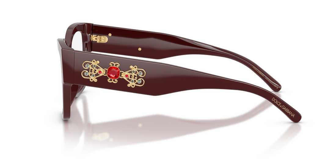 Gafas graduadas dolce & gabbana dg3435b 3091 rojo butterfly femenino talla 53mm - Vista de detalle