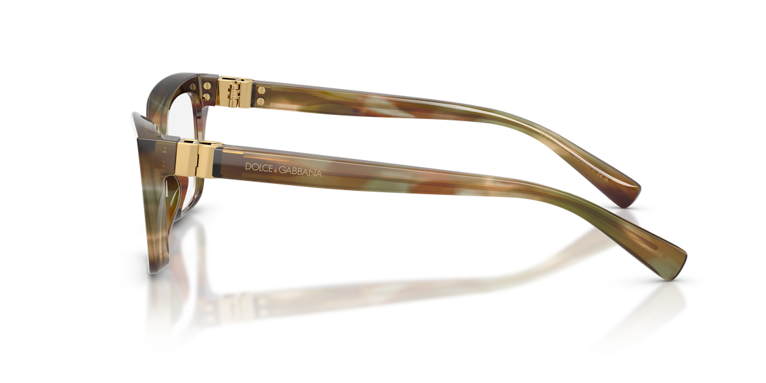 Gafas graduadas dolce & gabbana dg3436 3446 marron rectangular femenino talla 51mm - Vista de detalle
