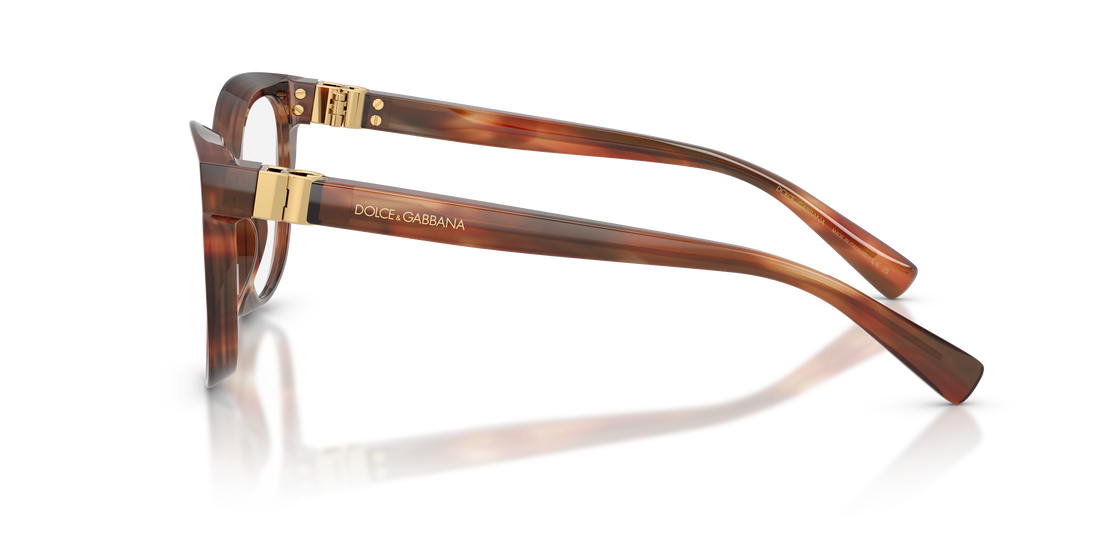 Brillen dolce & gabbana dg3437 3221 havana pantos femenino größe 53mm - Detailansicht