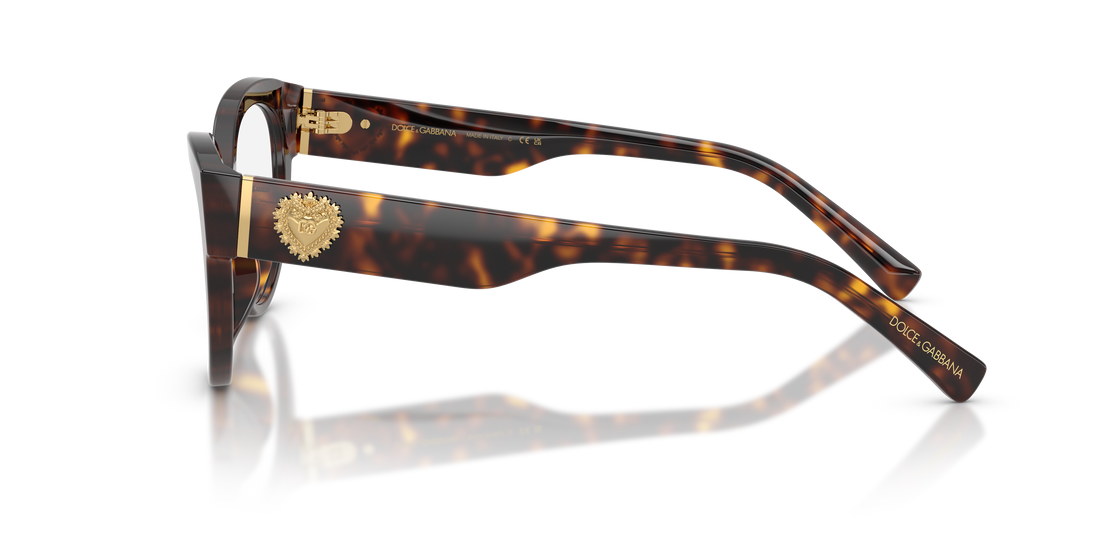 Brillen dolce & gabbana dg3440 502 havana cat eye femenino größe 52mm - Detailansicht