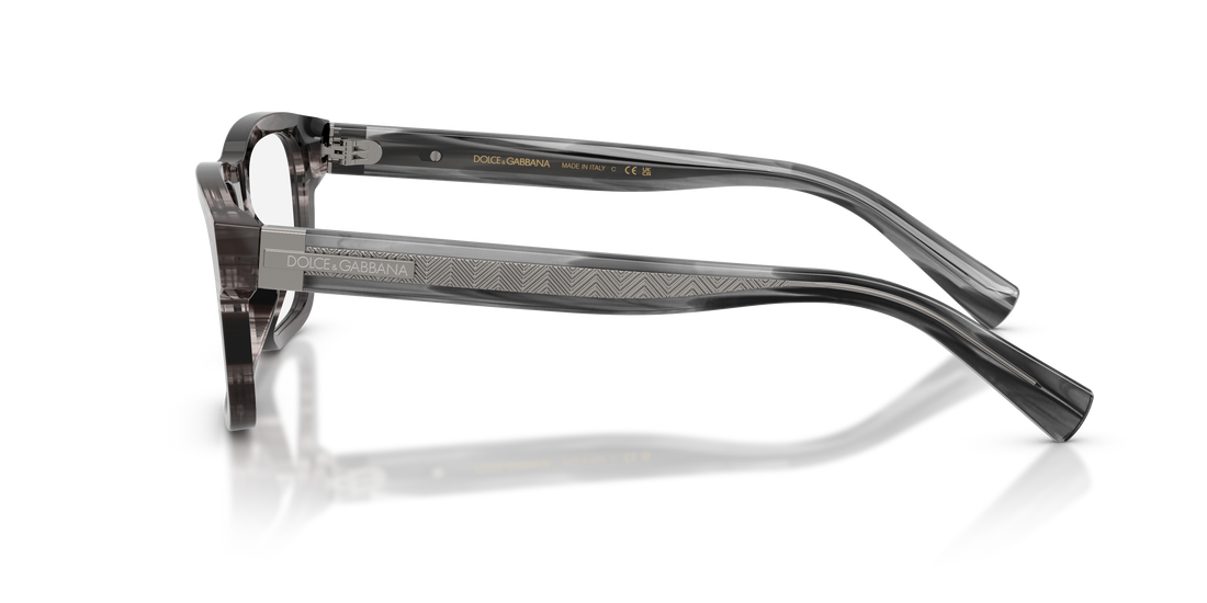 Gafas graduadas dolce & gabbana dg3446 3440 gris rectangular masculino talla 51mm - Vista de detalle