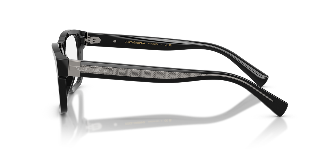 Gafas graduadas dolce & gabbana dg3446 501 negro rectangular masculino talla 51mm - Vista de detalle