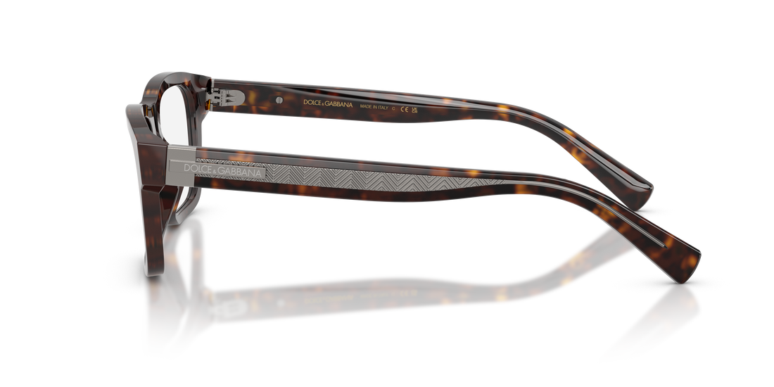 Gafas graduadas dolce & gabbana dg3446 502 havana rectangular masculino talla 51mm - Vista de detalle