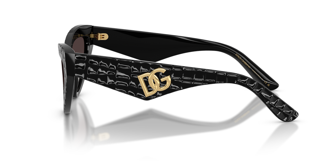 Sunglasses dolce & gabbana dg4439 32888g negro cat eye femenino size 55mm - Detailed view