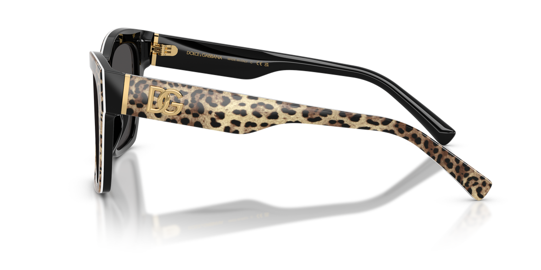 Sunglasses dolce & gabbana dg4512 316387 marron square femenino size 53mm - Detailed view