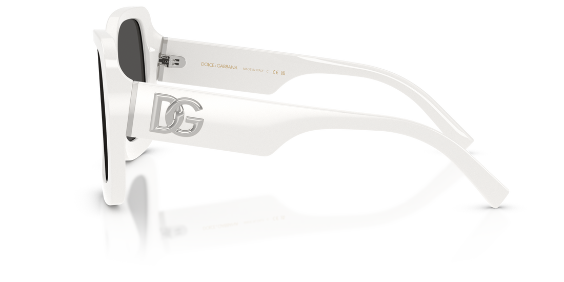 Óculos de sol dolce & gabbana dg4513 331287 blanco square femenino tamanho 55mm - Vista de detalhe