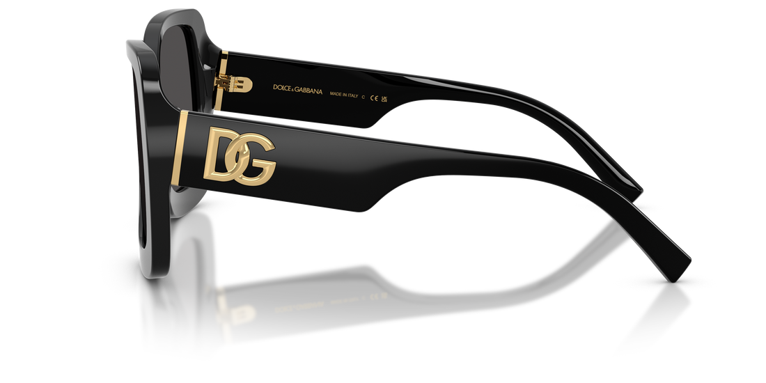 Sunglasses dolce & gabbana dg4513 501/87 negro square femenino size 55mm - Detailed view
