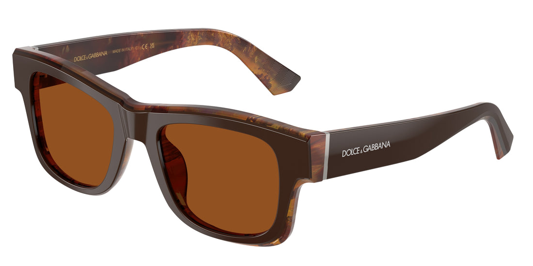 Sunglasses dolce & gabbana dg4515 345673 marron square masculino size 52mm - Main view