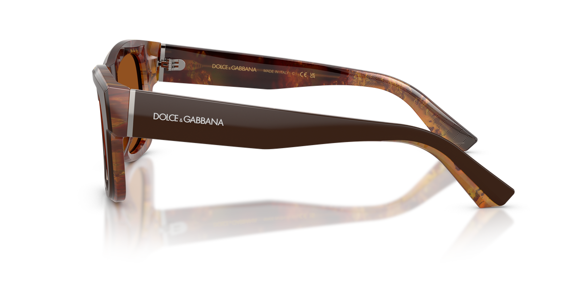 Sunglasses dolce & gabbana dg4515 345673 marron square masculino size 52mm - Detailed view