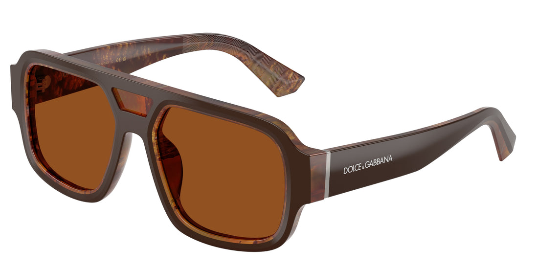 Sunglasses dolce & gabbana dg4516 345673 marron square masculino size 55mm - Main view