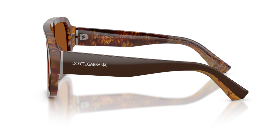 Sunglasses dolce & gabbana dg4516 345673 marron square masculino size 55mm - Detailed view