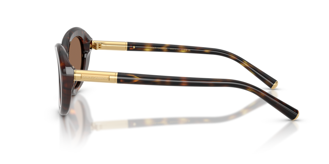 Occhiali da sole dolce & gabbana dg4519 502/73 havana oval femenino taglia 54mm - Vista dettagliata