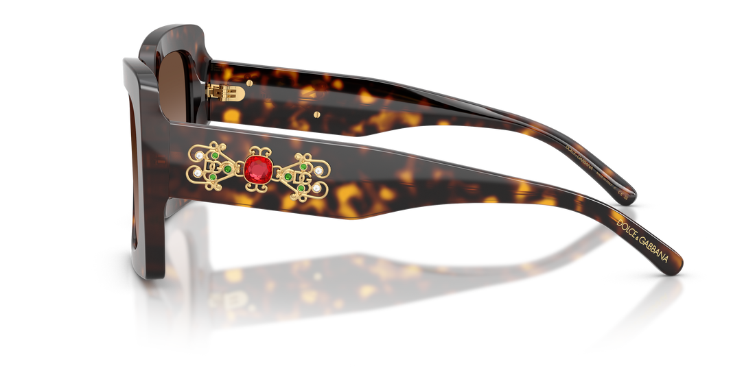 Occhiali da sole dolce & gabbana dg4525b 502/13 havana square femenino taglia 54mm - Vista dettagliata