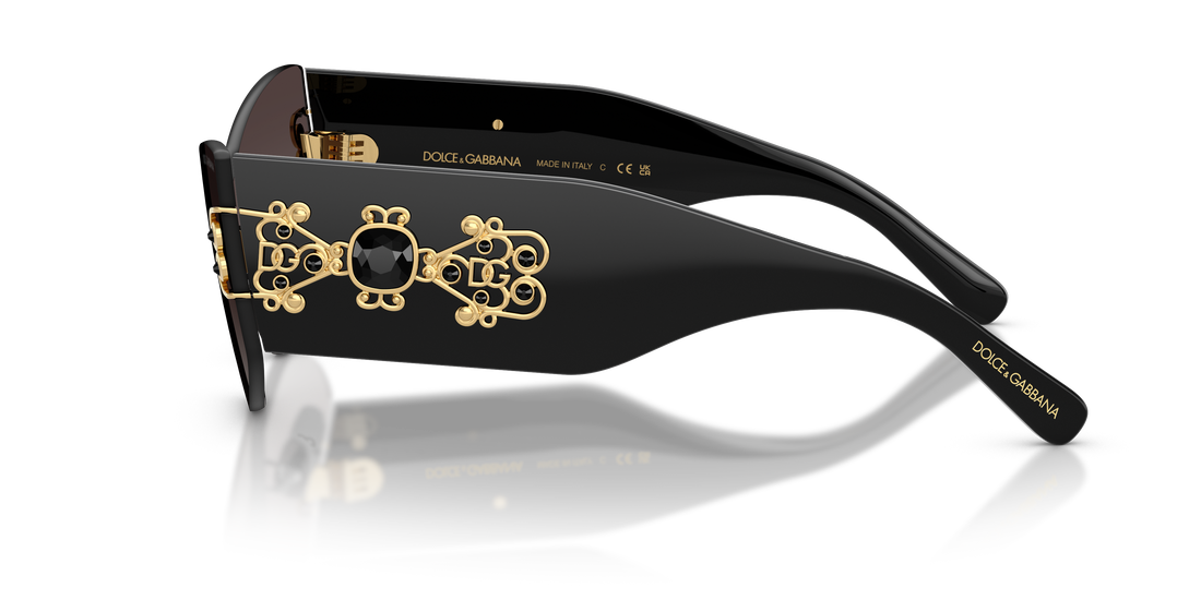 Sunglasses dolce & gabbana dg4526b 501/8g negro cat eye femenino size 42mm - Detailed view