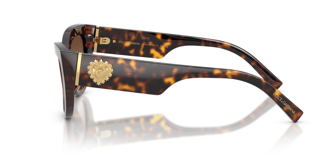 Sunglasses dolce & gabbana dg4536 502/13 havana cat eye femenino size 55mm - Detailed view