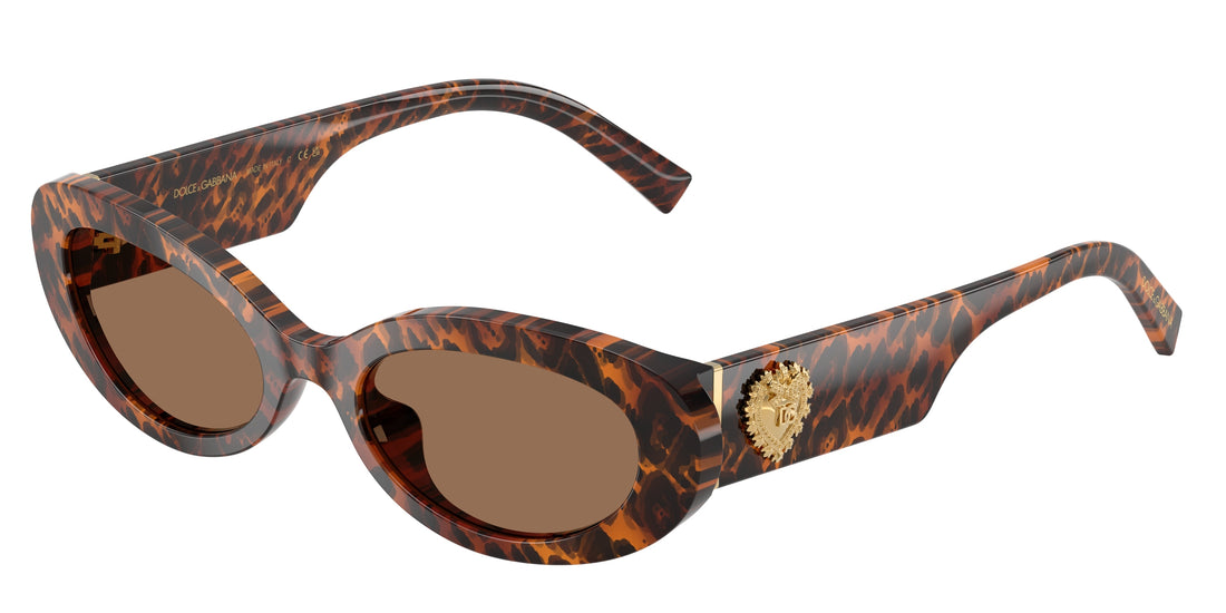 Óculos de sol dolce & gabbana dg4537 347073 marron oval femenino tamanho 53mm - Vista principal
