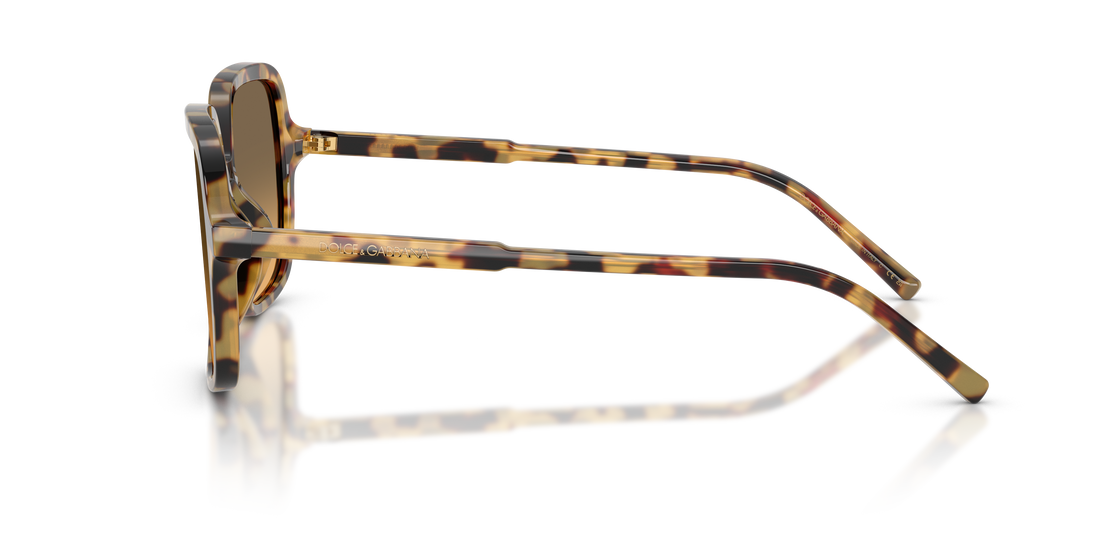 Occhiali da sole dolce & gabbana dg4539 512/11 havana square femenino taglia 55mm - Vista dettagliata
