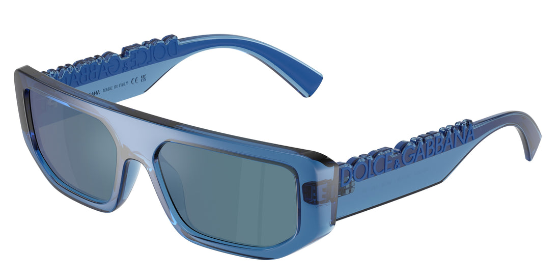 Óculos de sol dolce & gabbana dg6203 300925 azul rectangular unisex tamanho 56mm - Vista principal