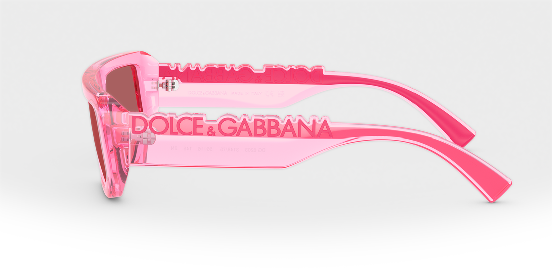 Sunglasses dolce & gabbana dg6203 314875 rosa rectangular unisex size 56mm - Detailed view