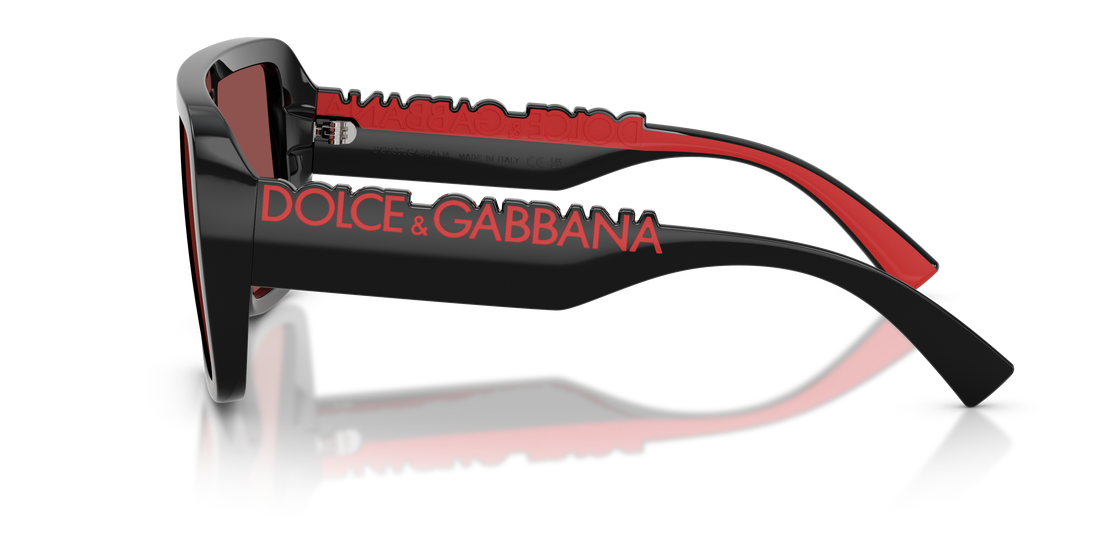 Sunglasses dolce & gabbana dg6204 501/75 negro rectangular unisex size 34mm - Detailed view
