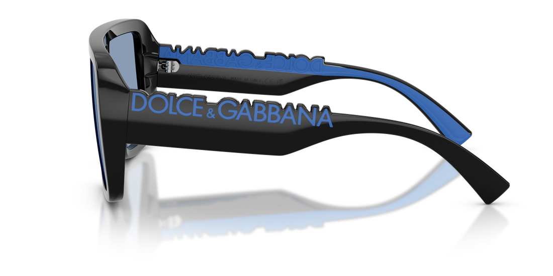 Sunglasses dolce & gabbana dg6204 501/80 negro rectangular unisex size 34mm - Detailed view