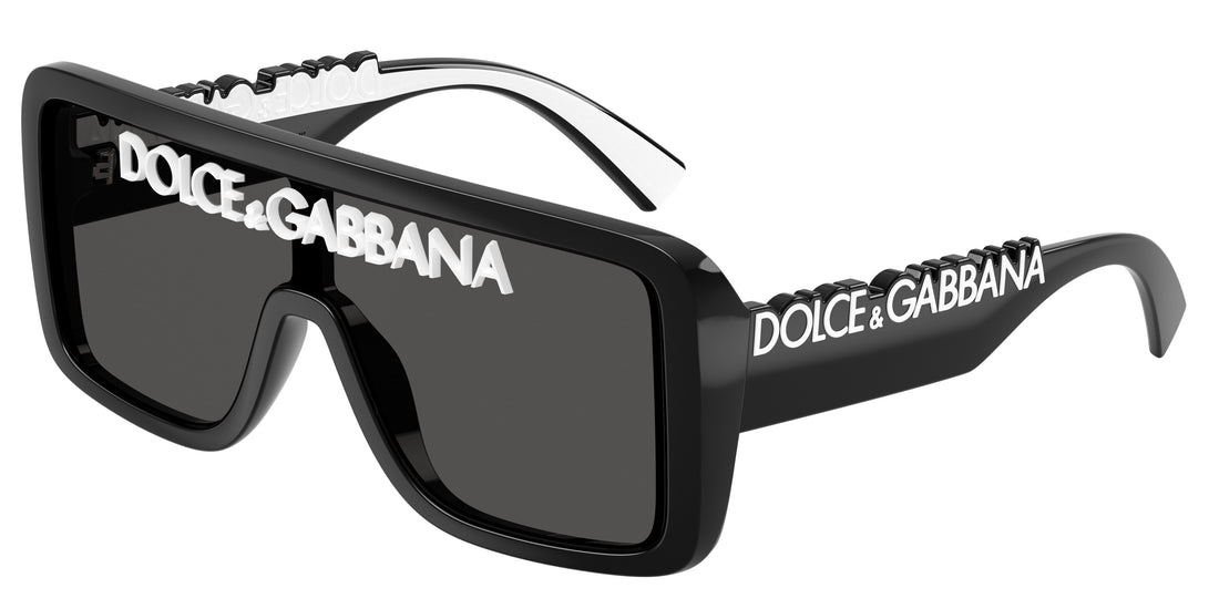 Sunglasses dolce & gabbana dg6204 l50187 negro rectangular unisex size 34mm - Main view