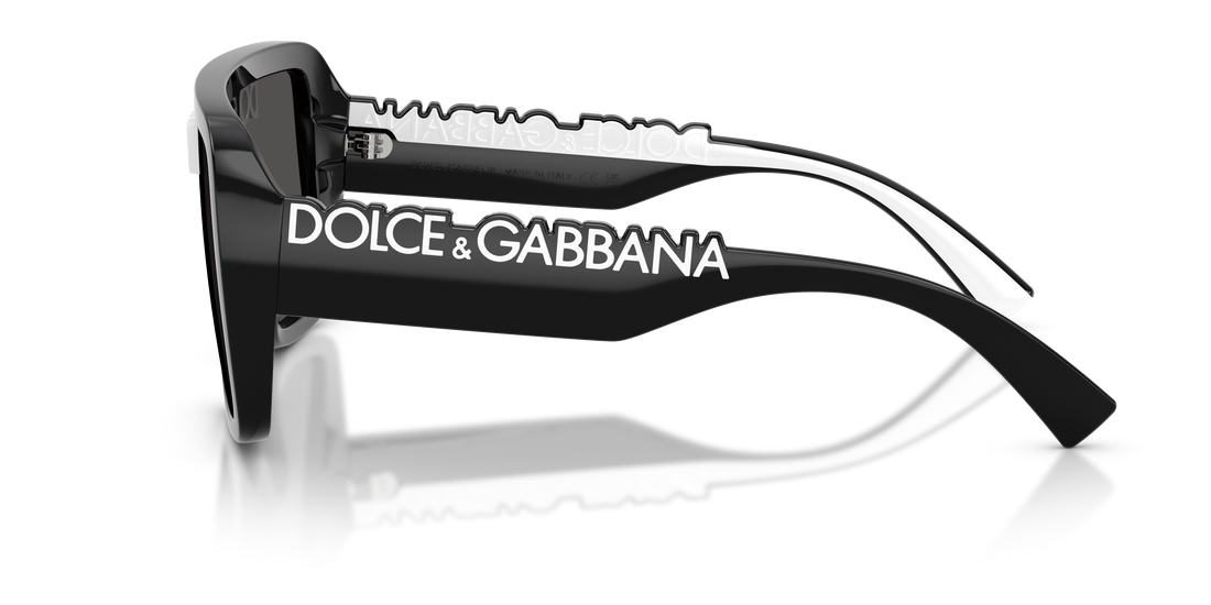 Sunglasses dolce & gabbana dg6204 l50187 negro rectangular unisex size 34mm - Detailed view