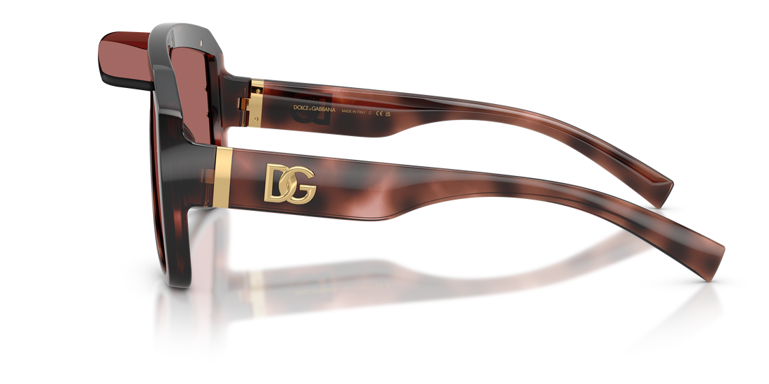 Sunglasses dolce & gabbana dg6205 347669 havana pilot unisex size 37mm - Detailed view