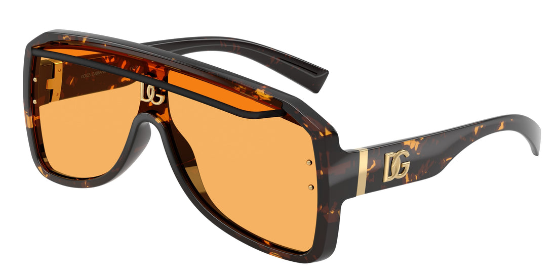 Lunettes de soleil dolce & gabbana dg6205 512/85 havana pilot unisex taille 37mm - Vue principale