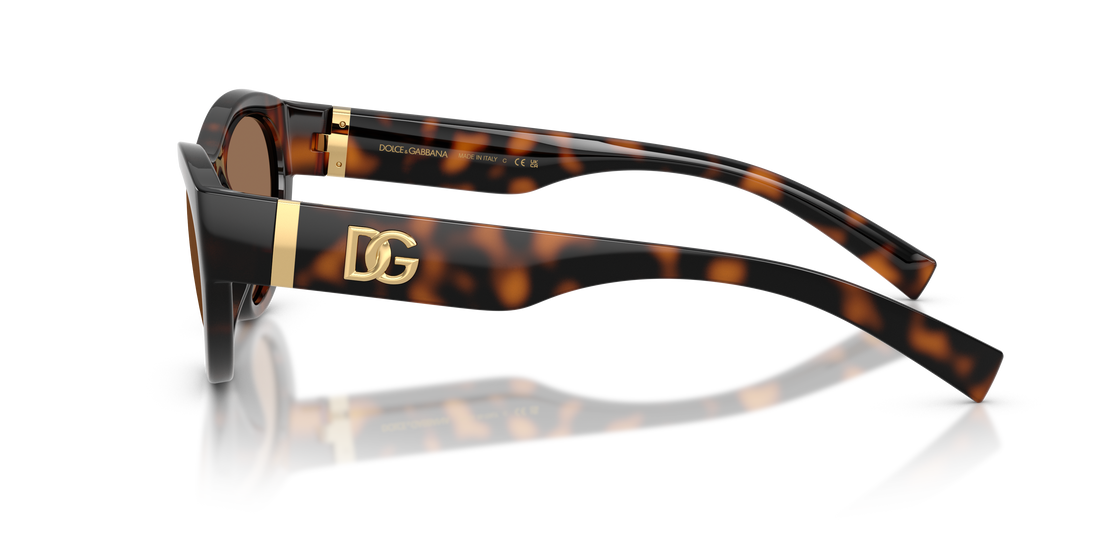 Sunglasses dolce & gabbana dg6207 502/73 havana cat eye femenino size 54mm - Detailed view