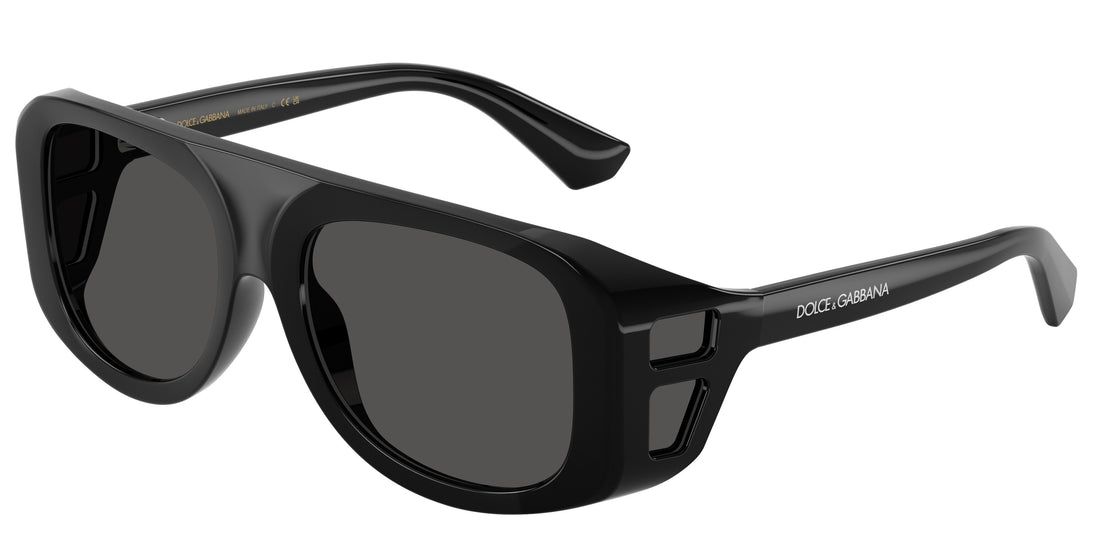 Óculos de sol dolce & gabbana dg6208 501/87 negro pilot masculino tamanho 55mm - Vista principal