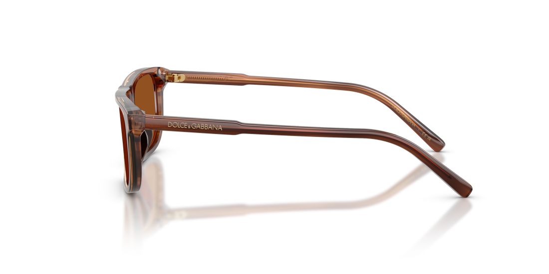 Sonnenbrillen dolce & gabbana dx4009 348173 marron rectangular infantil größe 51mm - Detailansicht