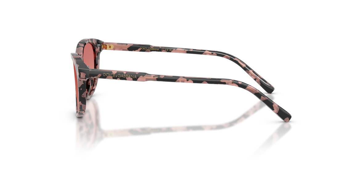 Occhiali da sole dolce & gabbana dx4010 3476a5 havana cat eye infantil taglia 48mm - Vista dettagliata