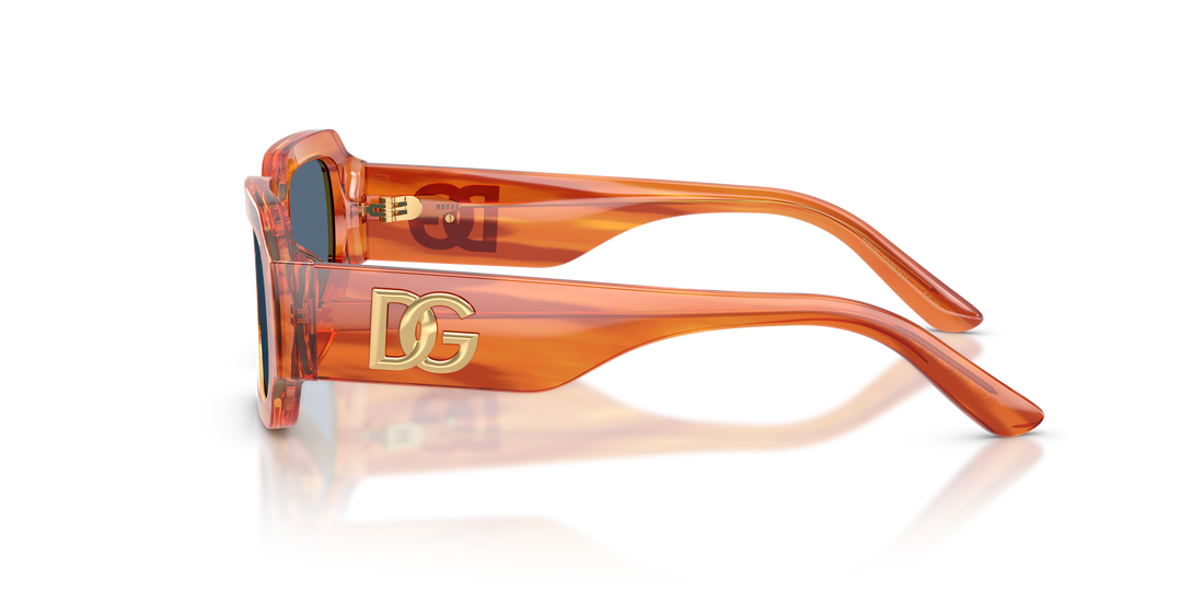 Lunettes de soleil dolce & gabbana dx4011 348380 marron square infantil taille 48mm - Vue détaillée