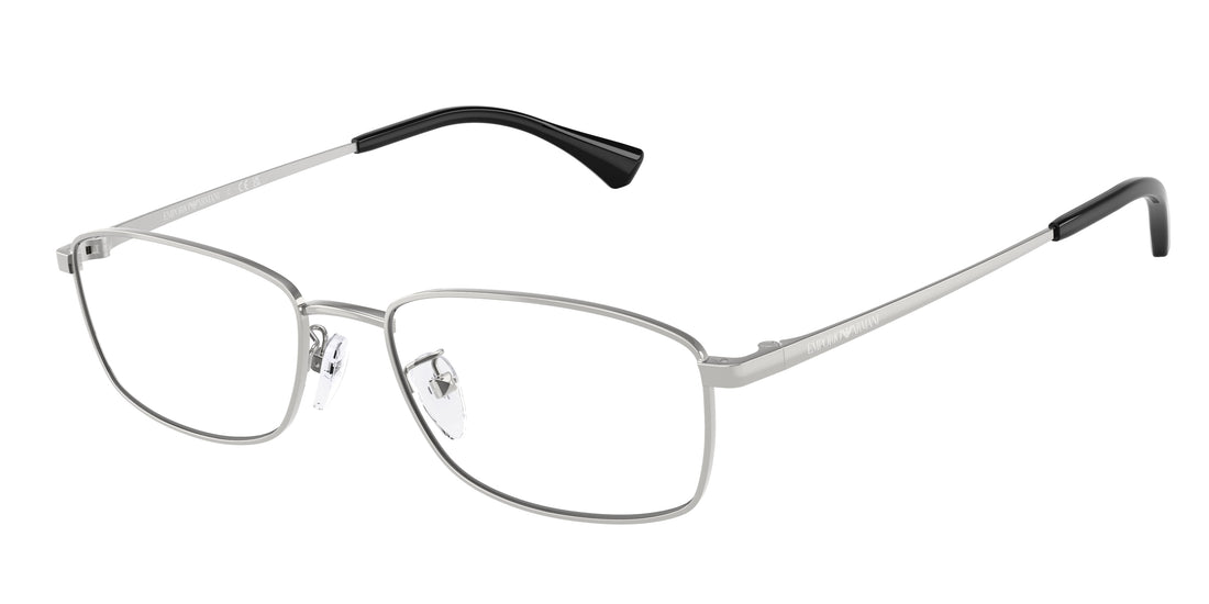 Óculos graduados emporio armani ea1169d 3015 plateado pillow masculino tamanho 55mm - Vista principal