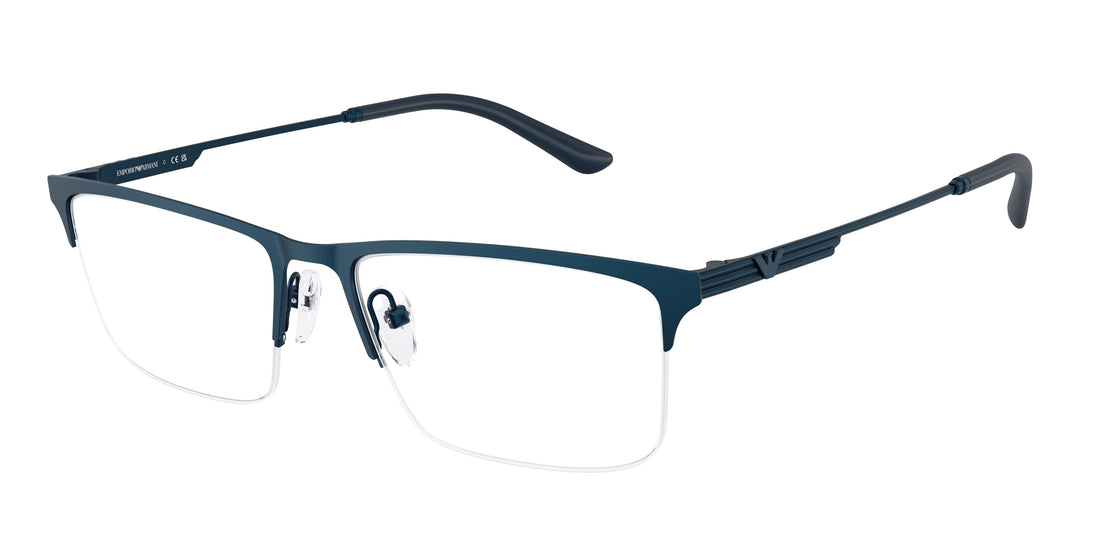 Óculos graduados emporio armani ea1177 3424 azul rectangular masculino tamanho 55mm - Vista principal