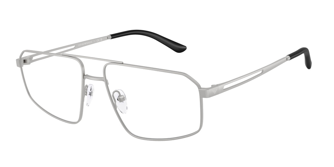 Óculos graduados emporio armani ea1184 3045 plateado pilot masculino tamanho 58mm - Vista principal