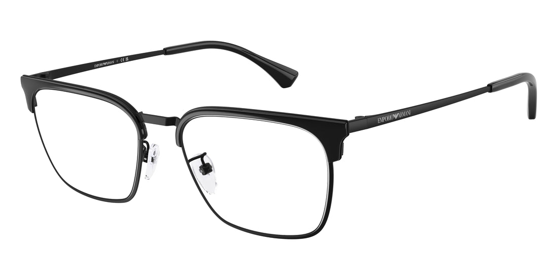 Óculos graduados emporio armani ea1186d 3001 negro square masculino tamanho 55mm - Vista principal