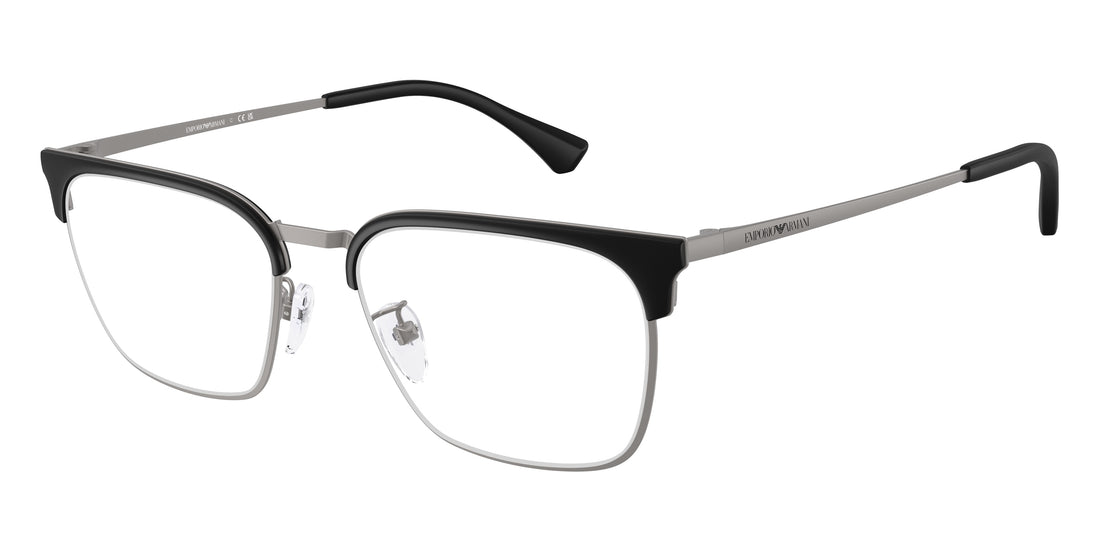 Óculos graduados emporio armani ea1186d 3003 gris square masculino tamanho 55mm - Vista principal